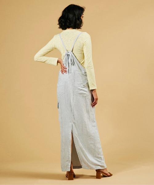 「DOUBLE STANDARD CLOTHING」 サロペットスカート 38 ブルー レディース_画像7
