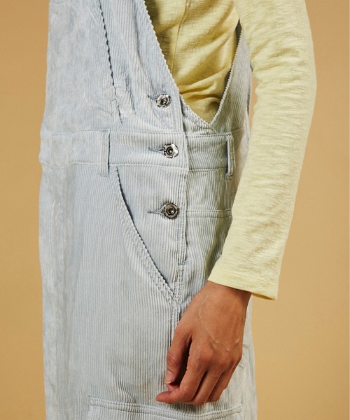 「DOUBLE STANDARD CLOTHING」 サロペットスカート 38 ブルー レディース_画像8