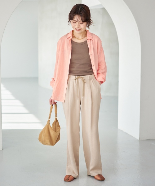「Spick & Span」 長袖シャツ FREE バーガンディー レディース_画像7