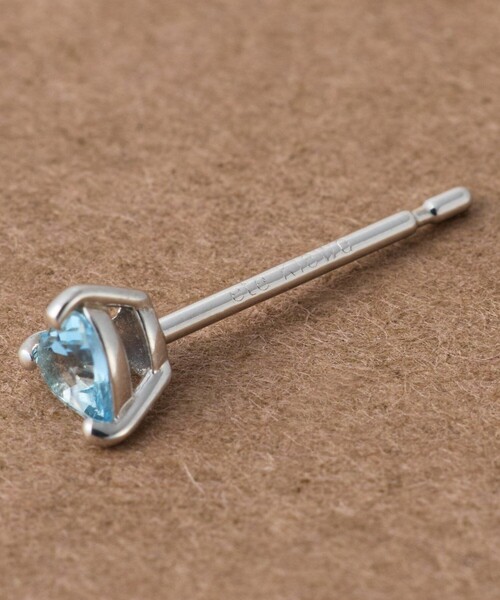ete bijoux（エテ ビジュー） ピアス 「ピース」 K10WG アクアマリン