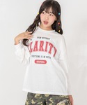 tシャツ カレッジロゴロンT キッズ 子供服 女の子の詳細画像5