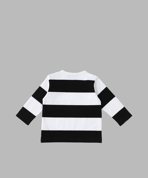 agnes b.（アニエスベー） tシャツ ベビー コットン 太ボーダー 長袖 T