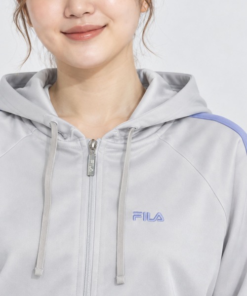 美品☆ FILA フィラ スキーウェア 上下セット レディースS グレー ファー FILA（フィラ） ジャージ 「別注」「WEB別注」FILA L'Sスムース