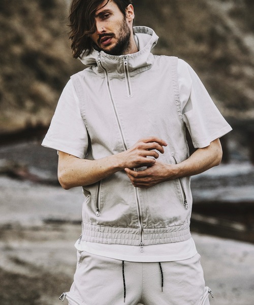 春夏新作ベスト ノースリーブフーデッドblz ベスト ジレ メンズファッション ファッション 16 008 Roisingraham Com