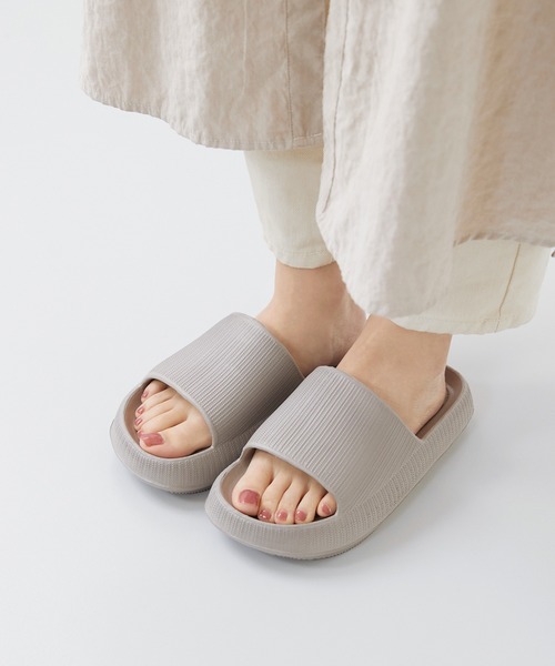 welleg サンダル EVAシングルバンドサンダル レディース