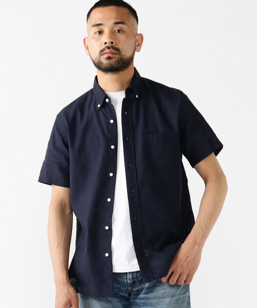 【新品】BEAMS F COOLMAX (R) カラミ ボタンダウンシャツ L BEAMS F（ビームスF）【8/7再値下げ】COOLMAX(R) シアサッカー