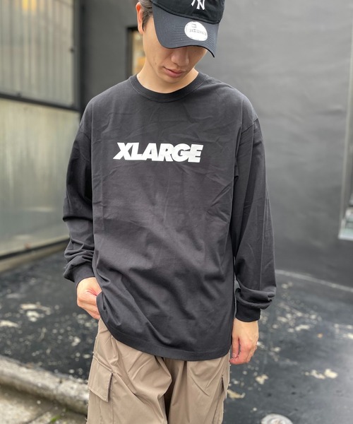 XLARGE フロントロゴグラフィック 半袖Ｔシャツ 両袖グラ入り♪ XLARGE tシャツ 「XLARGE」フロントロゴ半袖Tシャツ メンズ