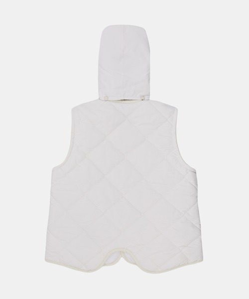 LAVENHAM ベスト ジレ BIG QUILT HOODED CROPPED GILET WOMENS