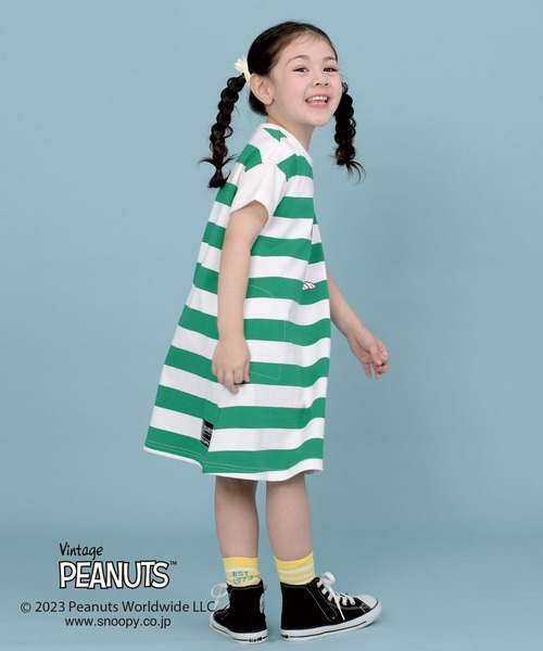 trois lapins kp ワンピース 「PEANUTS」スヌーピーコラボ ボーダー  
