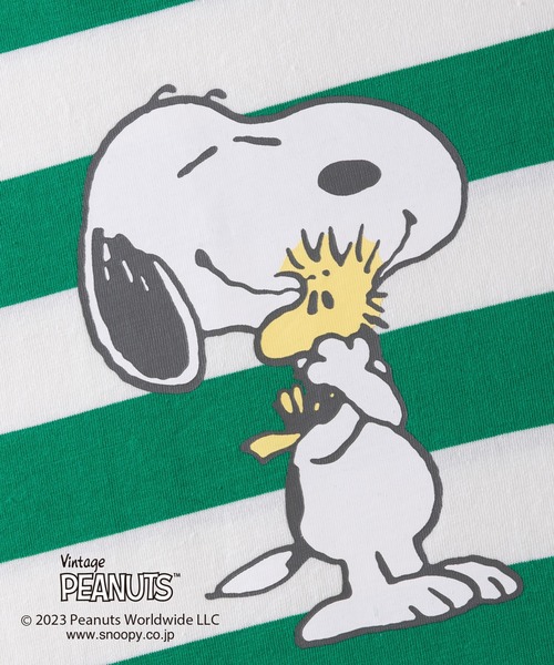 K　スヌーピー　ワンピース　DSS trois lapins kp ワンピース 「PEANUTS」スヌーピーコラボ ボーダー