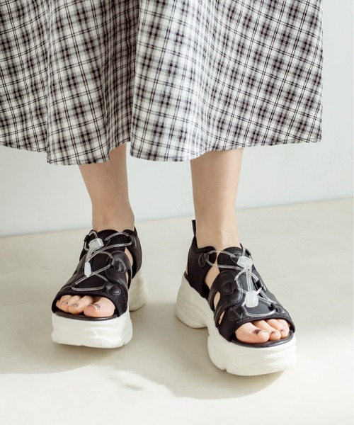 OLIVE des サンダル クリアパーツスポーツサンダル : ZOZOTOWN