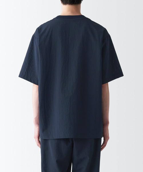 無印良品（MUJI） tシャツ 風を通すストレッチ半袖Tシャツ メンズ