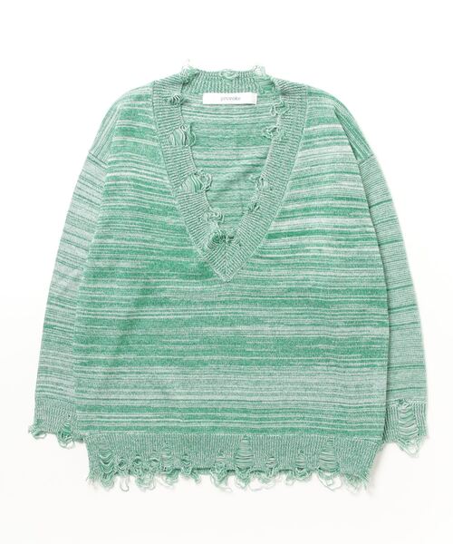 ニット セーター MELANGE DAMAGE KNIT レディース ニット セーター MELANGE DAMAGE KNIT レディース : ZOZOTOWN