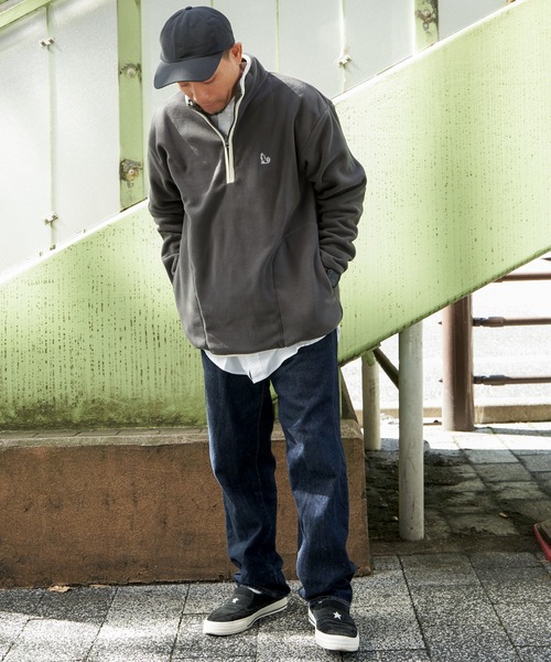 NO NEED（ノーニード） トレーナー スウェット フリースハーフジップ