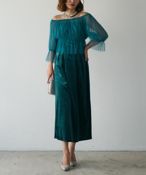 【＊＊＊you＊＊＊】My shawty オケージョンドレス My shawty ドレス 2way velvet dress : ZOZOTOWN Yahoo!店