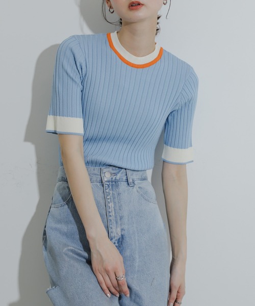 SENSE OF PLACE by URBAN RESEARCH ニット セーター バイカラー