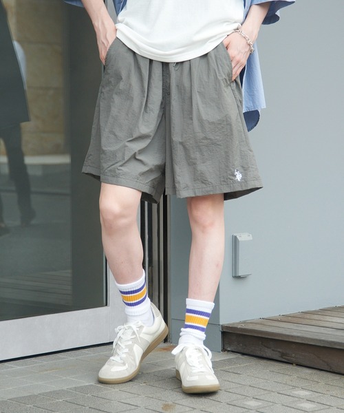 ホワイト ポロシャツ ショートパンツ ハット セット コットンツイル ショートパンツ（その他パンツ）｜POLO RALPH
