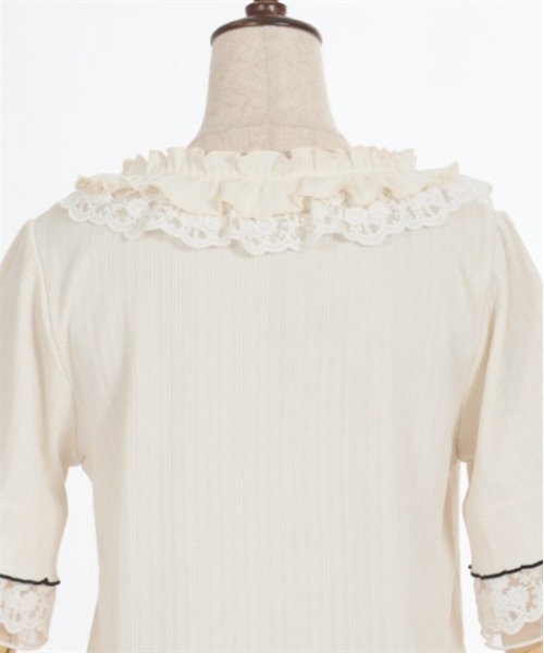 axes femme（アクシーズ ファム） tシャツ 半袖 リボン×レース×フリル