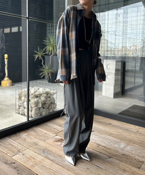 Kotoe ブラウス シャツ オンブレチェックシャツ ビッグ
