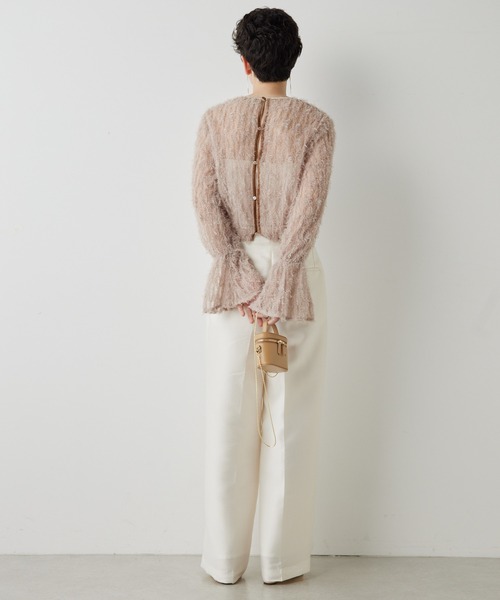 THE PAUSE シャツ ブラウス 「THE PAUSE」フェザーチュールブラウス