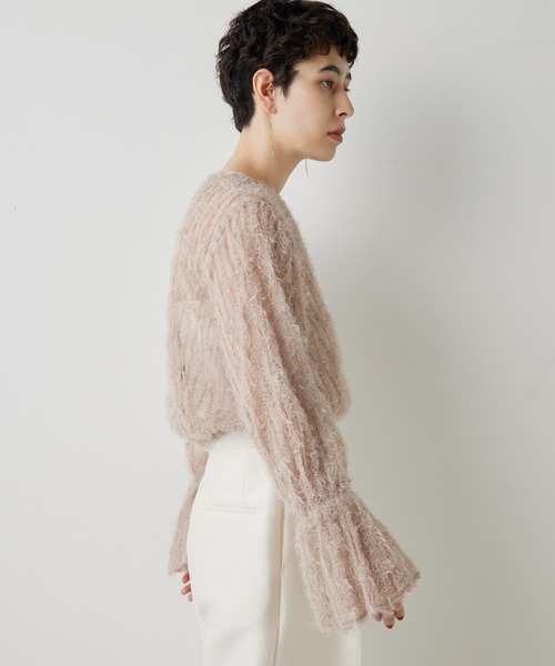 THE PAUSE シャツ ブラウス 「THE PAUSE」フェザーチュールブラウス