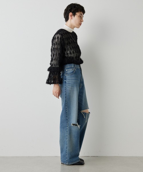 THE PAUSE シャツ ブラウス 「THE PAUSE」フェザーチュールブラウス 