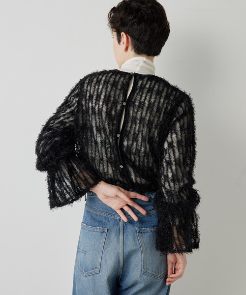 THE PAUSE シャツ ブラウス 「THE PAUSE」フェザーチュールブラウス 