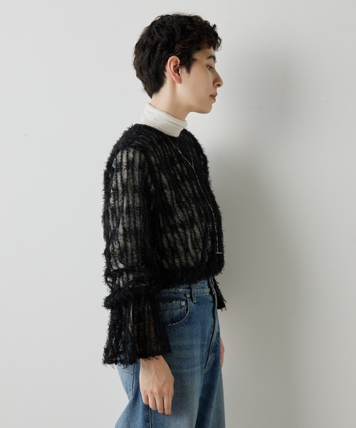 THE PAUSE シャツ ブラウス 「THE PAUSE」フェザーチュールブラウス
