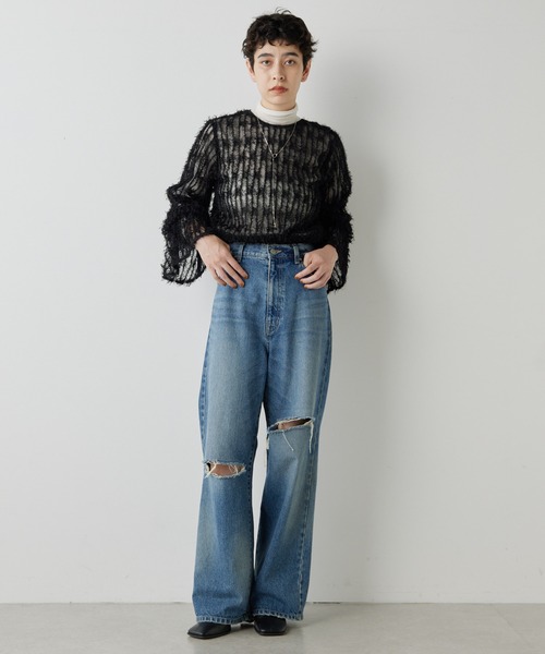 THE PAUSE シャツ ブラウス 「THE PAUSE」フェザーチュールブラウス 