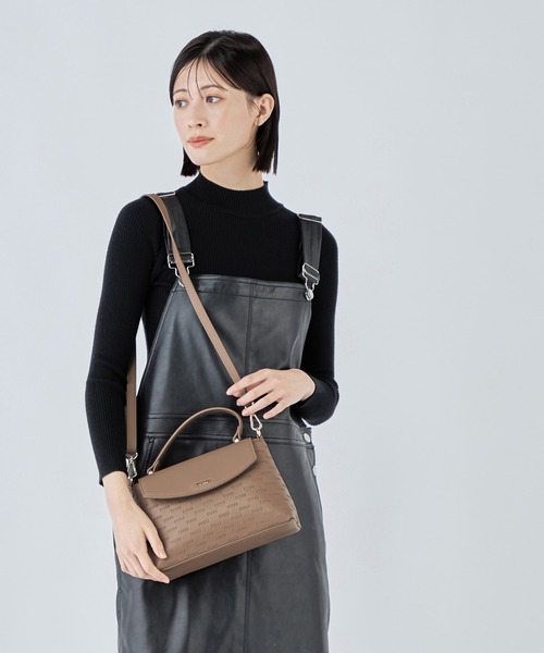 ハンドバッグ MURUA(ムルーア)2WAYハンドバッグ ショルダーバッグ MR-B1314 muエンボス