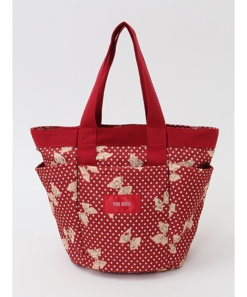 美品 PINK HOUSE 2894 2way トートバッグ ロゴプリント 美品 PINK HOUSE 2894 2way トートバッグ ロゴプリント
