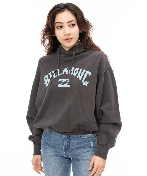 パーカー BILLABONG レディース ARCH LOGO SWEAT PARK パーカー/ビラボンショート丈プルオーバーパーカー・フーディー レデ
