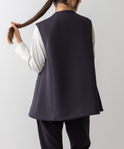 ベスト ジレ 「SONO/ソーノ」「SONO NAVY/ソーノネイビー」マシュマロチュニックジレ レディース SONO/ソーノ】【SONO NAVY/ソーノネイビー】ﾏｼｭﾏﾛﾁｭﾆｯｸｼﾞﾚ