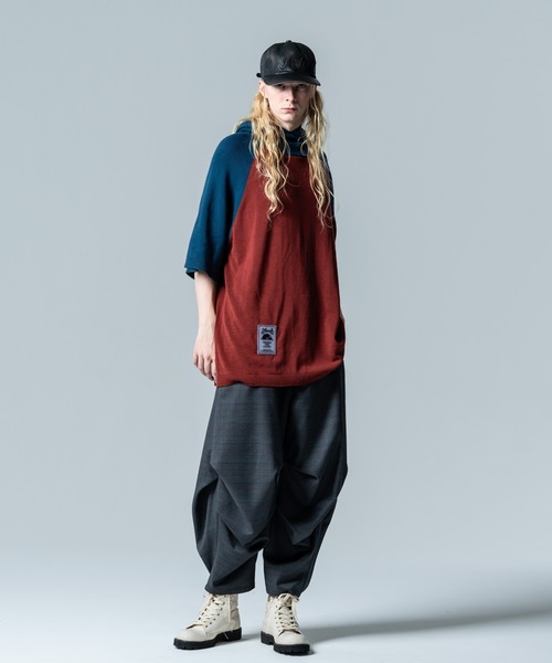 glamb（グラム） セーター ニット Half Sleeves Knit Hoodie / ハーフ