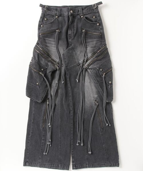 surgery デニム SURGERY ジーンズ SURGERY/サージェリー/oblique cargo jeans/BLK