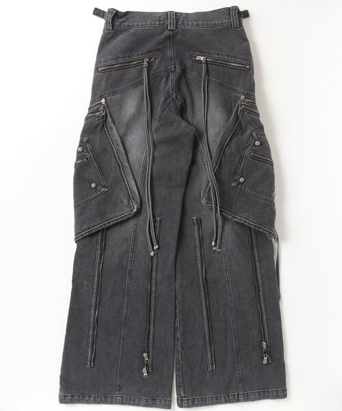 SURGERY ジーンズ SURGERY/サージェリー/oblique cargo jeans/BLK 