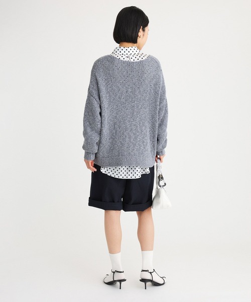BABYLONE（バビロン） ニット セーター フカVネックニットプルオーバー