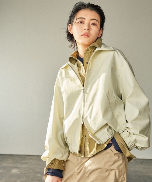 BAYFLOW ブルゾン アウター 「軽量!!シワになりにくい」Wジップ