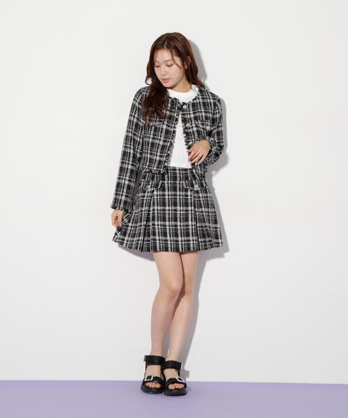 定価37,400円EndyROBE ジルスチュアート ツイードジャケット JILL by STUART ジャケット テーラードジャケット ファンシー