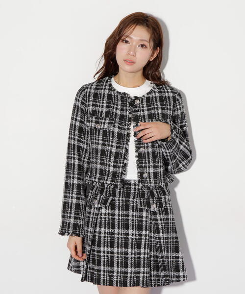 定価37,400円EndyROBE ジルスチュアート ツイードジャケット JILL STUART ツイード ジャケット