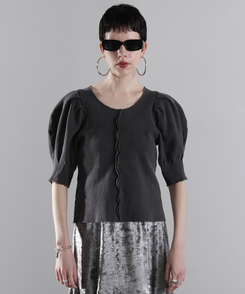 新品タグ付き　ローズバッド　 mici ラッフルスリーブTシャツ　フリルシャツ ROSE BUD - 新品タグ付き ローズバッド mici ラッフルスリーブTシャツ