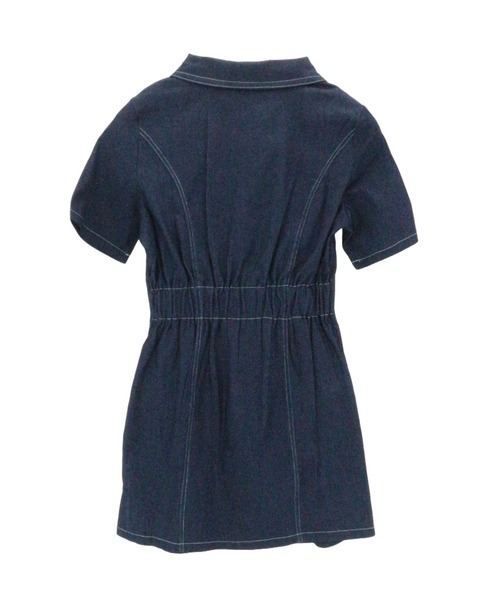ALLuRing ChaRm ワンピース Stitch Denim Mini Dress / ステッチ