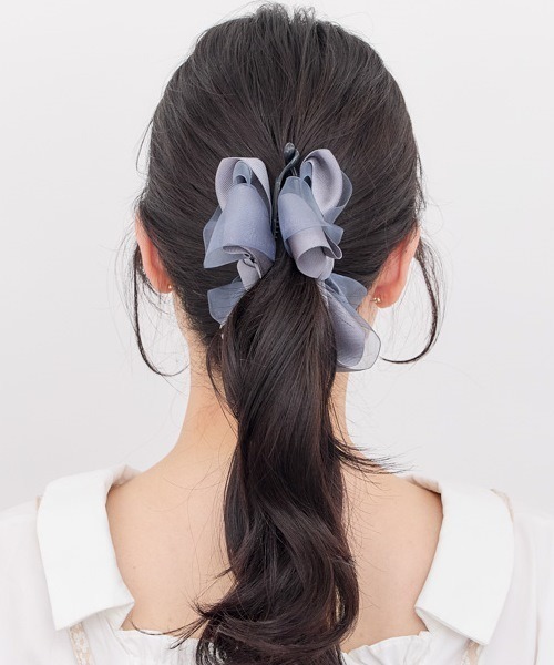 オーガンジーリボン♡ヘアクリップ♡ Flowering ヘアクリップ オーガンジーリボン/バンス : ZOZOTOWN