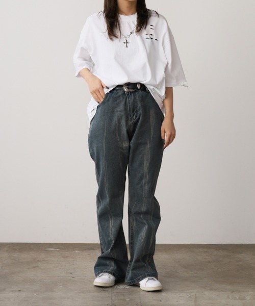 ROOP TOKYO ジーンズ Washed Flared Denim Pants / ウォッシュ加工