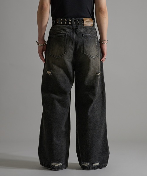 ANDER HUNK ジーンズ Damege Chemical Wash Denim/ダメージ