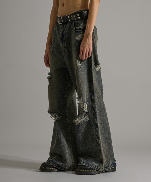 ANDER HUNK ジーンズ Damege Chemical Wash Denim/ダメージケミカル