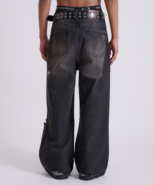 アンセルム/25SS/デニムカバーオール/ダメージ・ウォッシュド/グランジ アンセルム/25SS/デニムカバーオール/ダメージ・ウォッシュド
