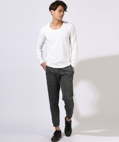 LUXSTYLE（ラグスタイル） tシャツ Uネック無地ロンT メンズ