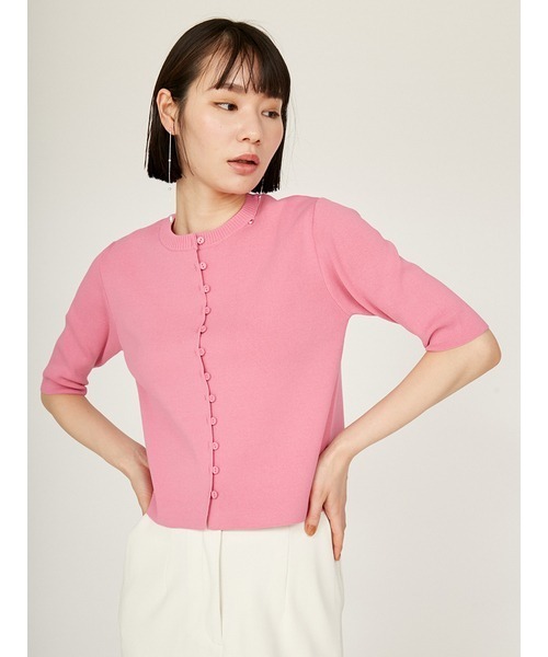 emmi tシャツ ハーフスリーブニットトップス レディース