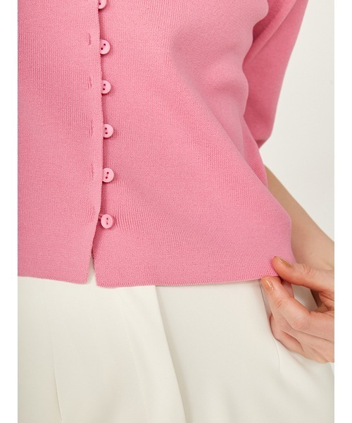 ISSEY MIYAKE◇ハイネック長袖カットソー/2/ポリエステル/ボルドー